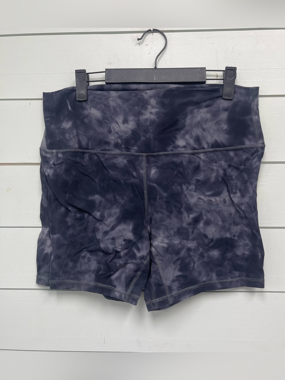Lululemon align biker shorts 6" diamond dye blue women's size 14